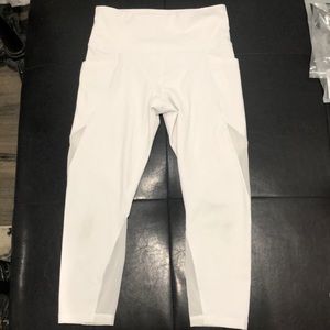 White Athleta leggings! 3/4 length. Size small
